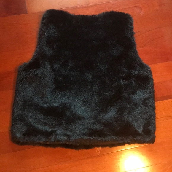 Black Fur Vest - Picture 2 of 3